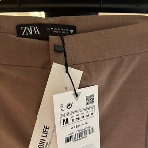 Full length wide leg pants, camel color, new with tags.